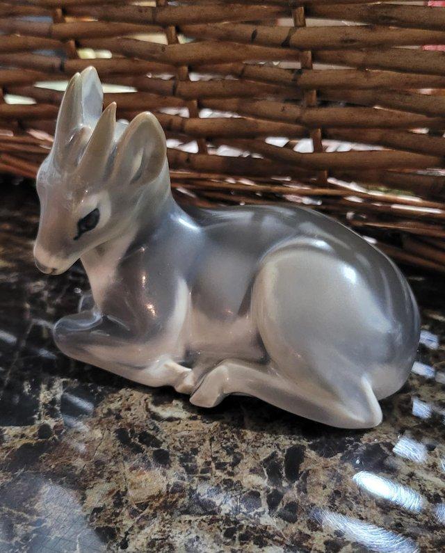 Preview of the first image of Vintage Royal Copenhagen Fawn / Deer Figure.