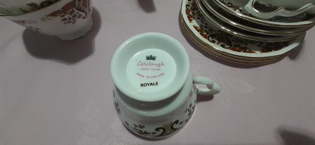 Preview of the first image of Colclough bone china set Royale pattern.