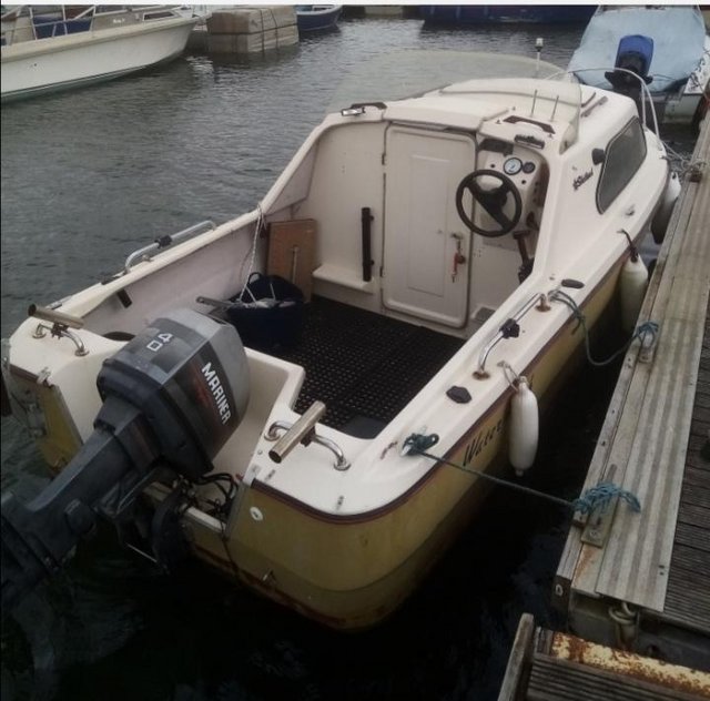 Preview of the first image of Shetlandfishing boat40hp Mariner outboardFULL OUTFIT.