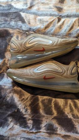 Image 2 of Nike Air max 720,, size 6, cream in colour with pink tics