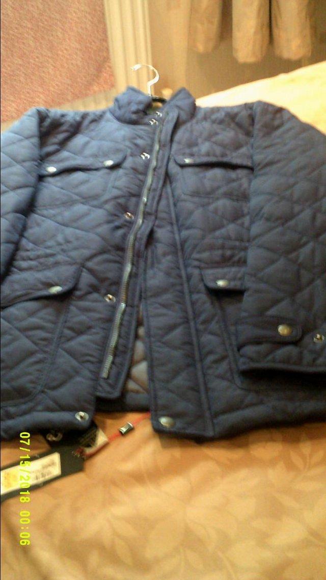 Preview of the first image of M&s quilted Coat. Size 41-43 inch. Price £40.