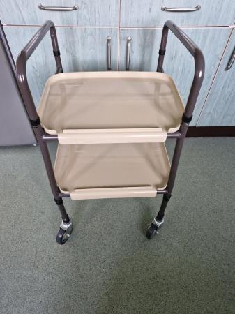 Image 1 of Height adjustable strolley trolley