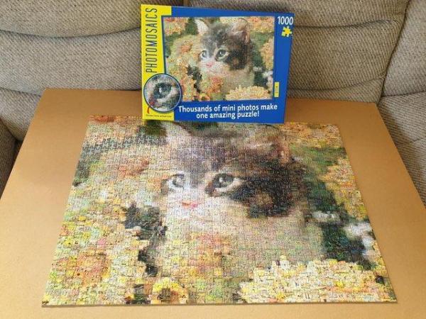 Image 2 of 1000 PIECE PHOTOMOSAICS JIGSAW CALLED KITTENS, ONLYDONE ONCE