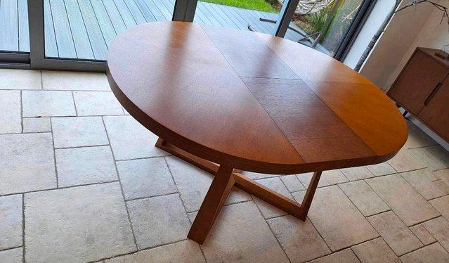 Image 2 of Made com Belgrave extending dining table in dark oak