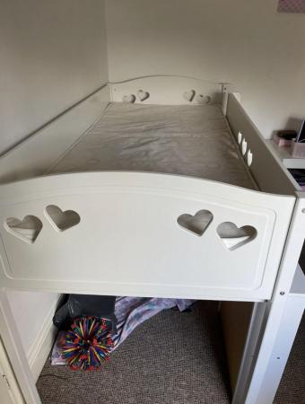 Image 1 of Single bed, mid-sleeper with desk