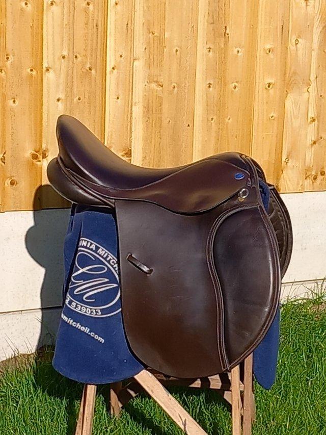 Preview of the first image of Lavinia Mitchell saddle wide fitting GP/VSD 17",.