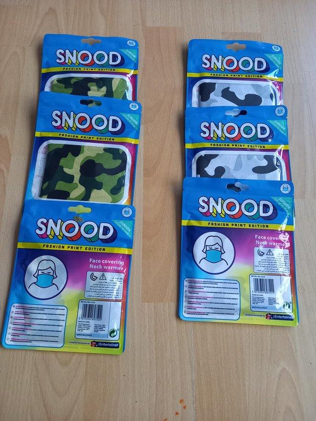 Preview of the first image of 6 NEW Junior Camouflage Snoods.