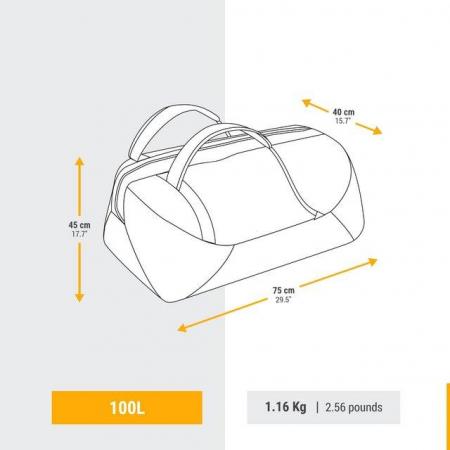 Image 2 of FORCLAZ Trekking Carry Bag - 100 L - DUFFEL 100 BASIc