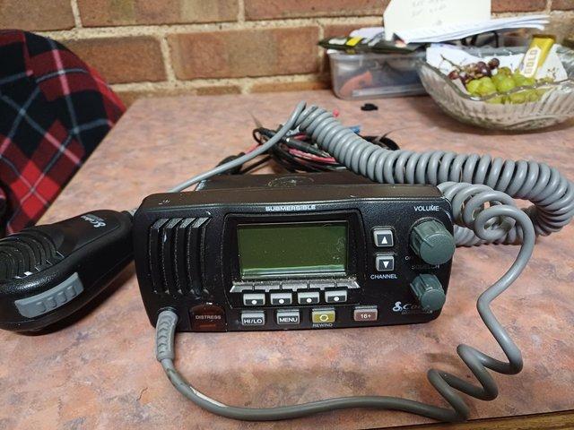 Preview of the first image of Cobra Dsc vhf marine radio with manual.