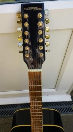 Image 3 of Starfire 12 string acoustic guitar - blue