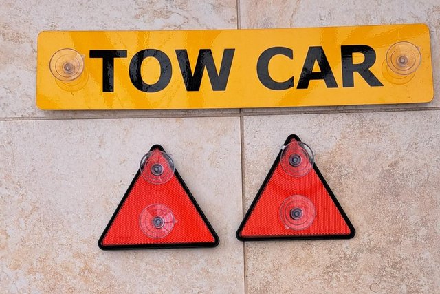 Image 1 of On Tow Sign and Triangles