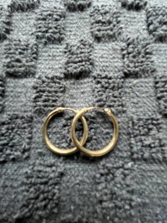 Image 2 of 9CT Gold…Sleeper Hoop Earrings……………………