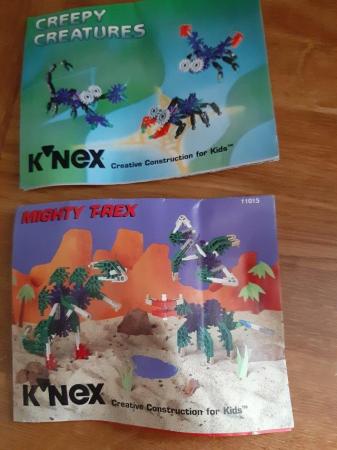 Image 2 of K-Nex pieces suitable for Creepy Creatures, Mighty T-Rex plu