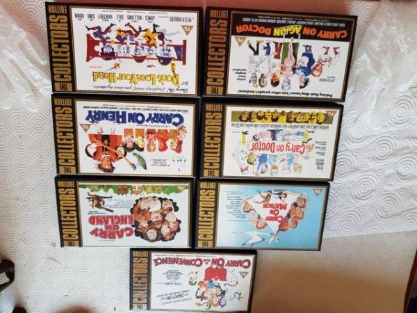 Image 3 of SEVEN CARRY ON COLLECTORS EDITION VHS CASSETTE VIDEOS