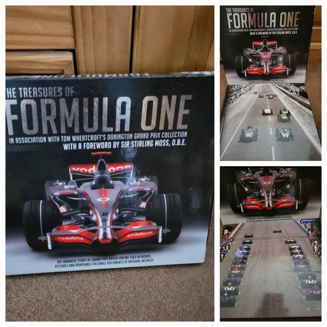 Preview of the first image of The Treasures of Formula One Grand Prix Collection Car Book.