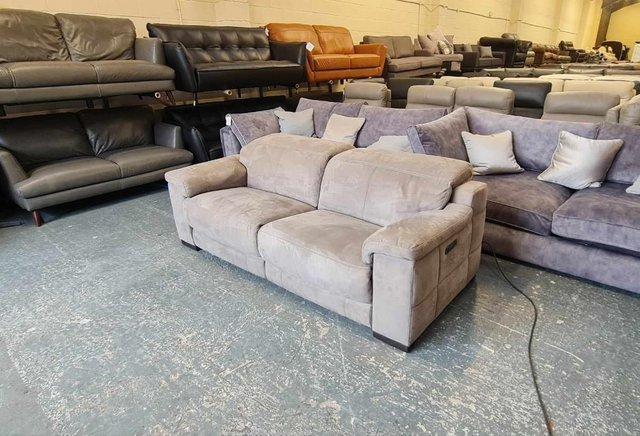 Image 10 of Laurence toronto charcoal fabric recliner 3 seater sofa