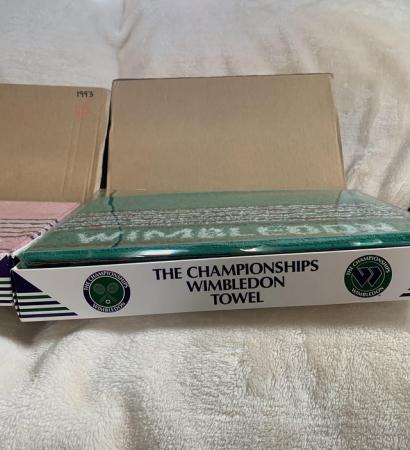 Image 1 of Wimbledon towels, 1 new and rest used by players
