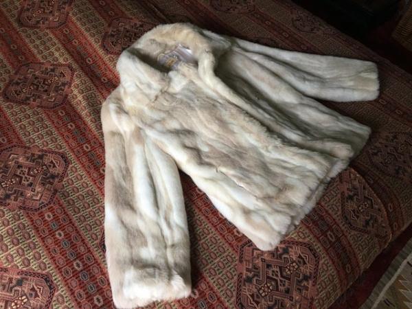 Image 1 of Ladies faux fur jacket UK size 10/12