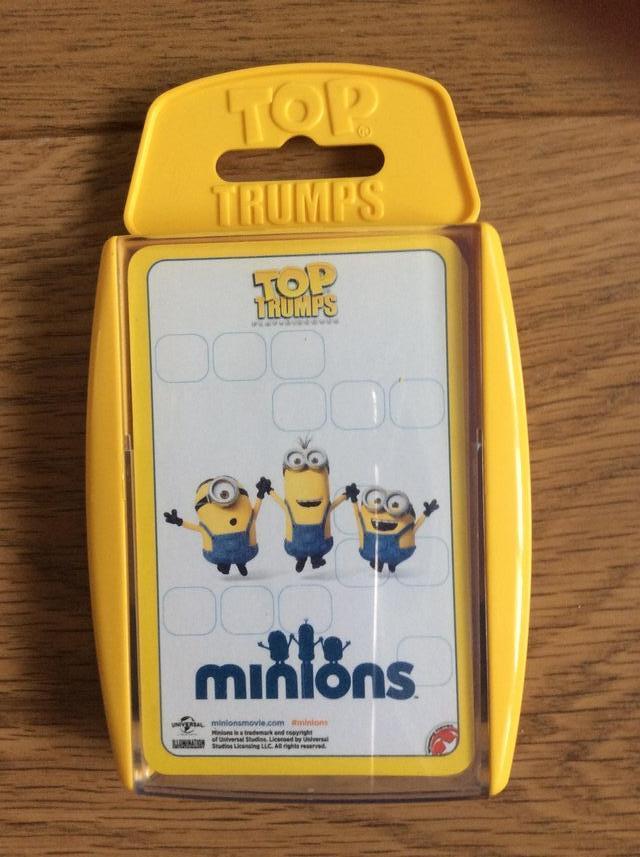 Preview of the first image of Minions Top Trumps Card Game...