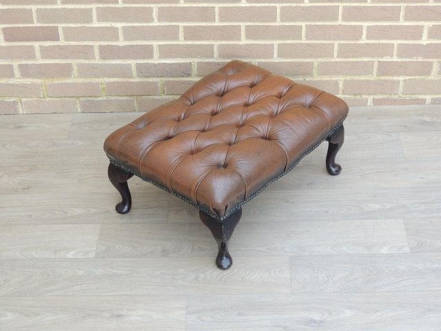 Preview of the first image of Chesterfield Brown Footstool (Delivery).