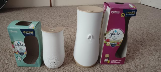 Preview of the first image of glade automatic spray and sense and spray air fresheners.