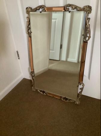 Image 1 of GILDED BEVELLED MIRROR Circa 1962