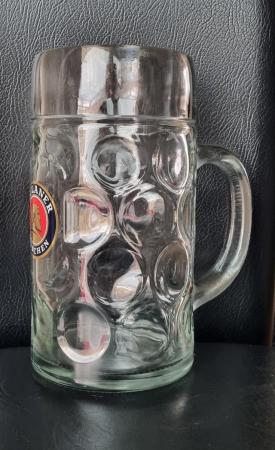 Image 1 of Stein glass, holds 2 pints - VGC