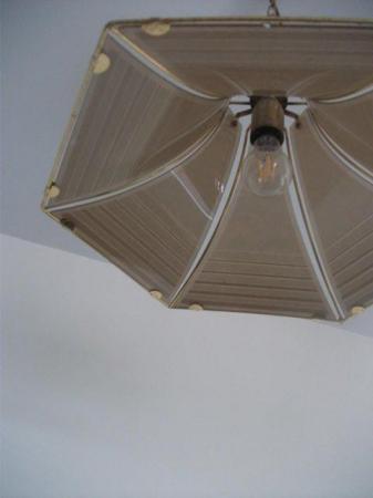 Image 1 of SMOKEY COLOURD STRIPED CEILING PENDANTS