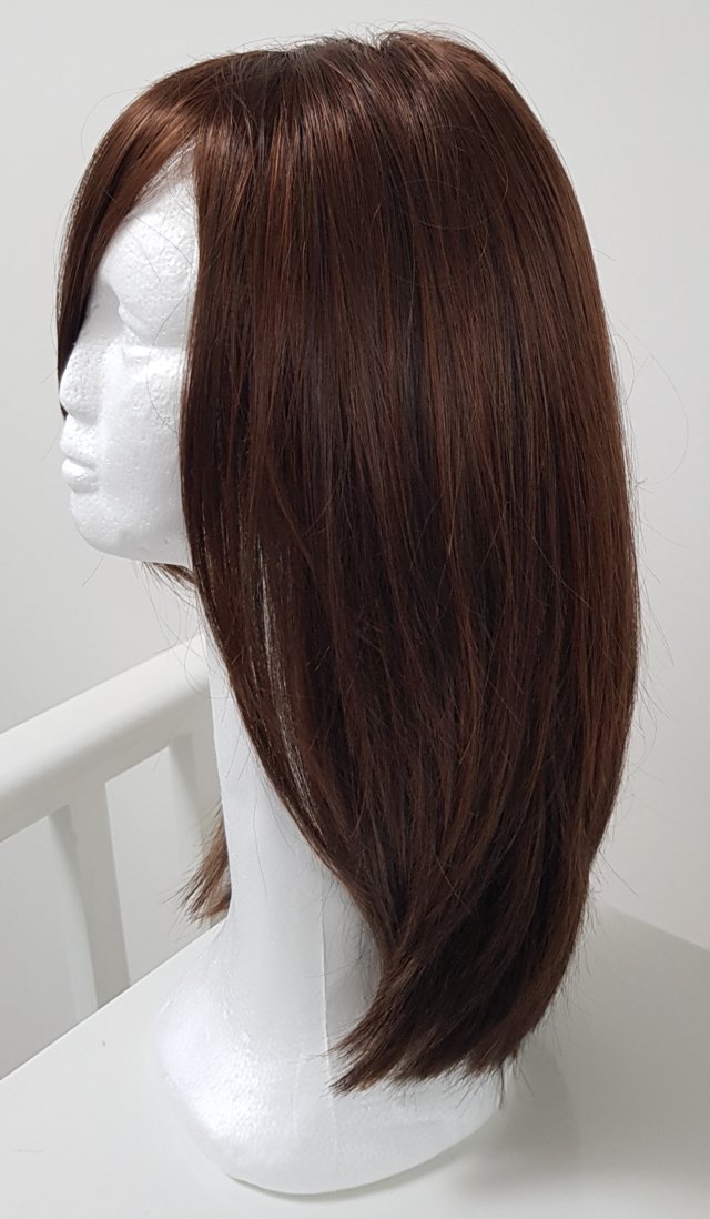 Preview of the first image of NATURAL IMAGE chocolate copper mist wig - NEVER WORN plus de.