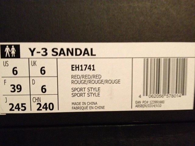 Preview of the first image of Brand new Adidas Y-3 sandals.