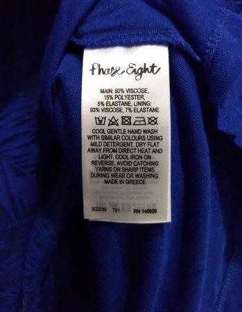Image 9 of Phase Eight Blue Double Layered Top Size 12