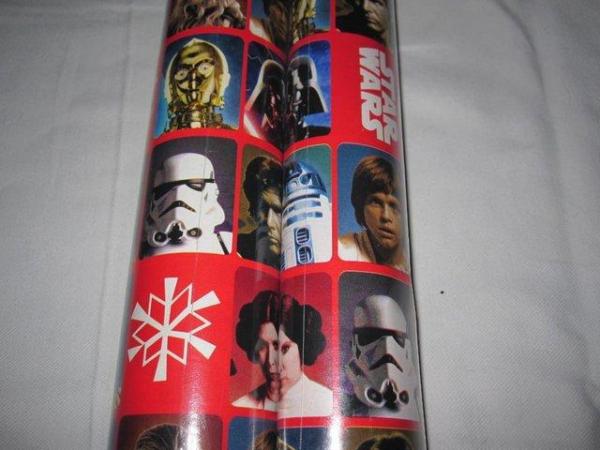 Image 2 of New Christmas star wars wrapping paper