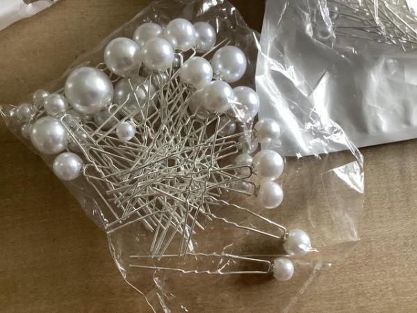 Image 2 of Lusofie Pearl Hairpins for wedding,prom,parties,festivals