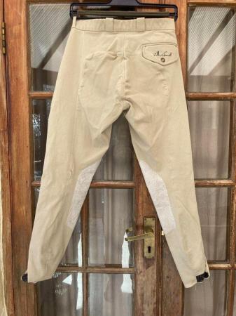 Image 2 of Mens/youths breeches. Beige. 28"