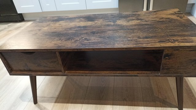 Image 3 of Retro Modern Storage Wood Coffee Table