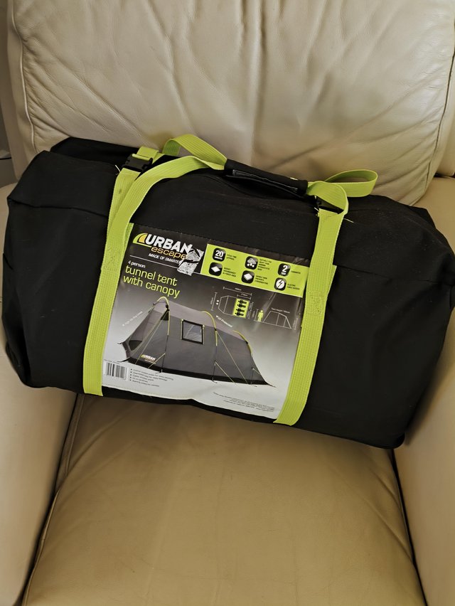 Preview of the first image of BRAND NEW! Urban Escape 4 Man Tunnel Tent.
