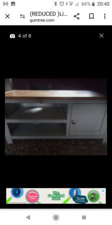 Image 1 of Grey and pine living room unit