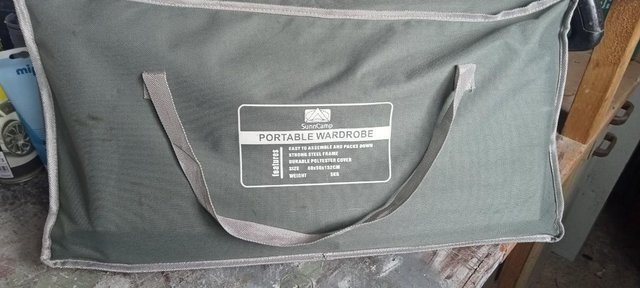 Image 2 of portable wardrobe fold up in a bag