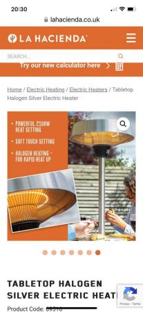 Image 2 of Brand new! La hacienda table top heater