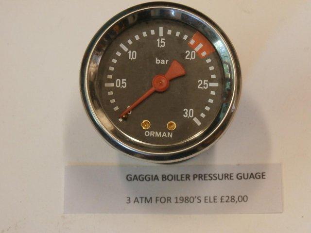 Preview of the first image of Gaggia Boiler Pressure Gauge 3 ATM Genuine part.