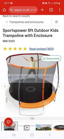 Image 2 of 8ft trampoline for sale....