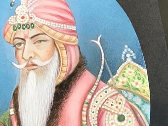 Image 6 of ' The Tiger of The Punjab ' Ranjeet Singh miniature painting