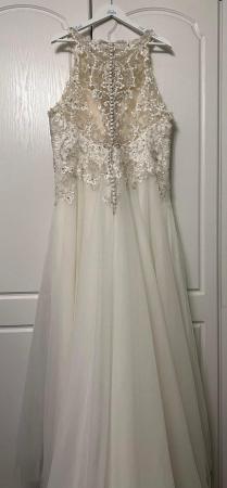 Image 2 of Ivory A line wedding dress size 16