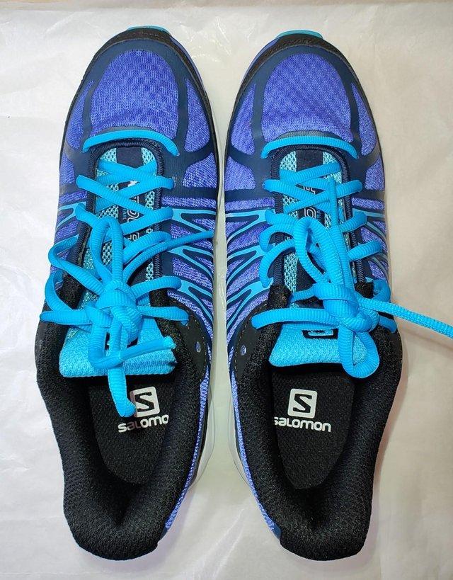 Preview of the first image of Salomon X Tour W UK 5.5 Women Running Shoes Trainers Purple.