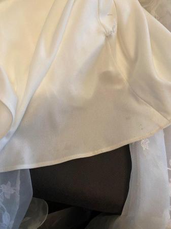 Image 6 of Ronald Joyce wedding dress,size 12 with detachable sleeves