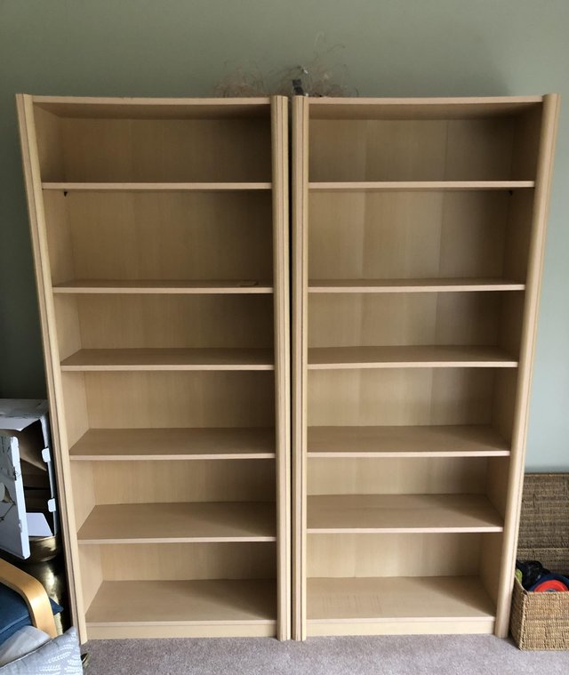 Preview of the first image of Pair of bookcases sold as one item.