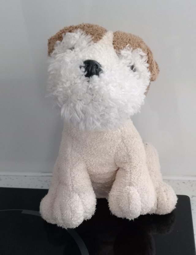 Preview of the first image of Russ Berrie: Small Dog Soft Toy Named "Trixie"..