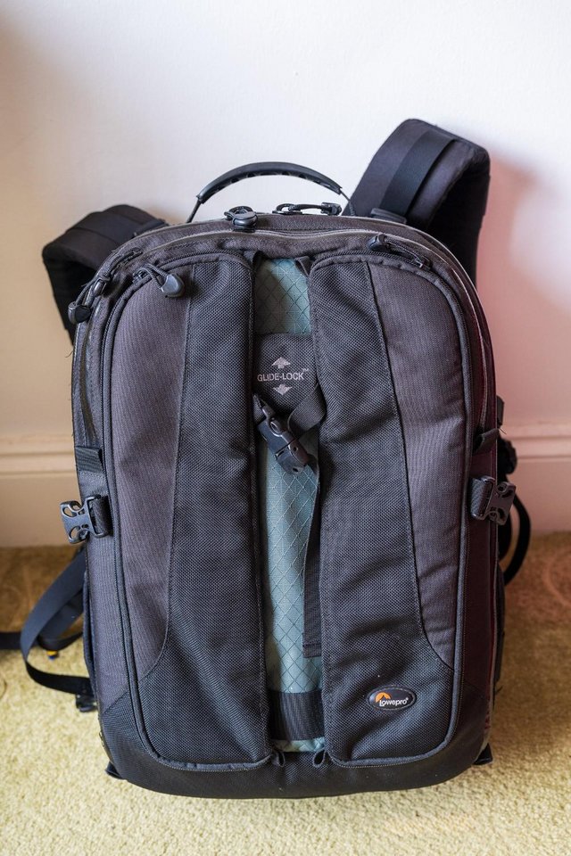 Preview of the first image of Large Lowepro camera backpack (pristine).
