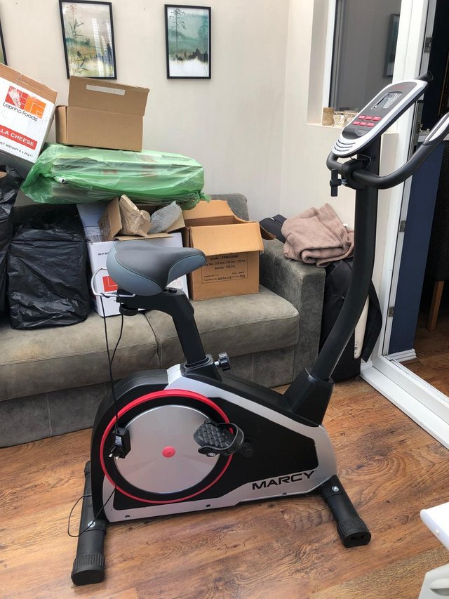 Preview of the first image of Marcy B80 upright exercise bike.