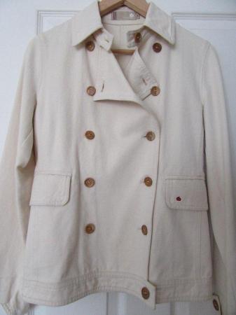 Image 3 of BURBERRY LADIES CREAM JACKET SIZE 10/38 - DOUBLE BREASTED